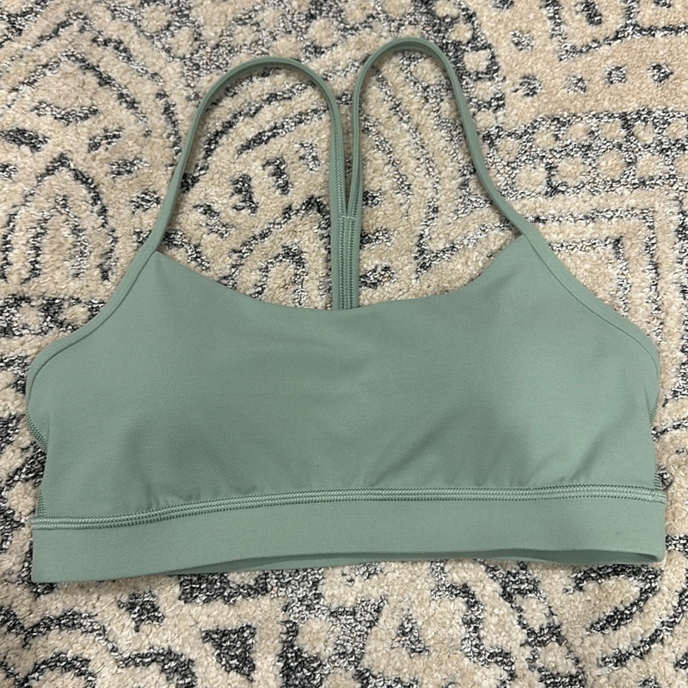 Lululemon Flow Y Nulu Sports Bra: Palm Court Color